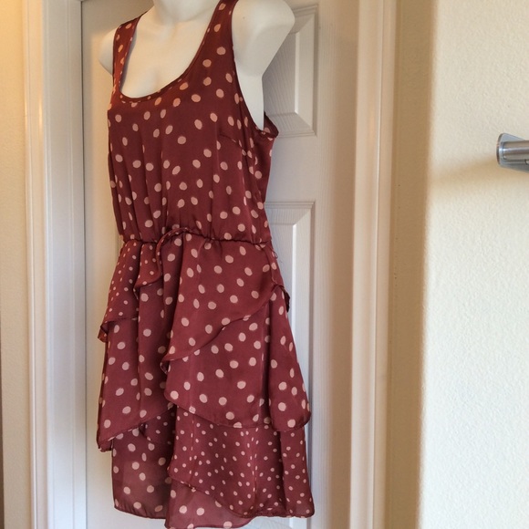 Lauren Conrad Rust Sleeveless Dress Size 10 - Picture 3 of 8